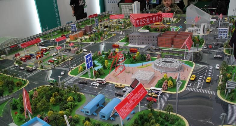 山西模型公司——路內停車場景演示