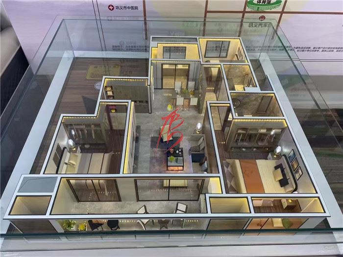 鞏義市某地產(chǎn)沙盤模型--戶型剖面圖